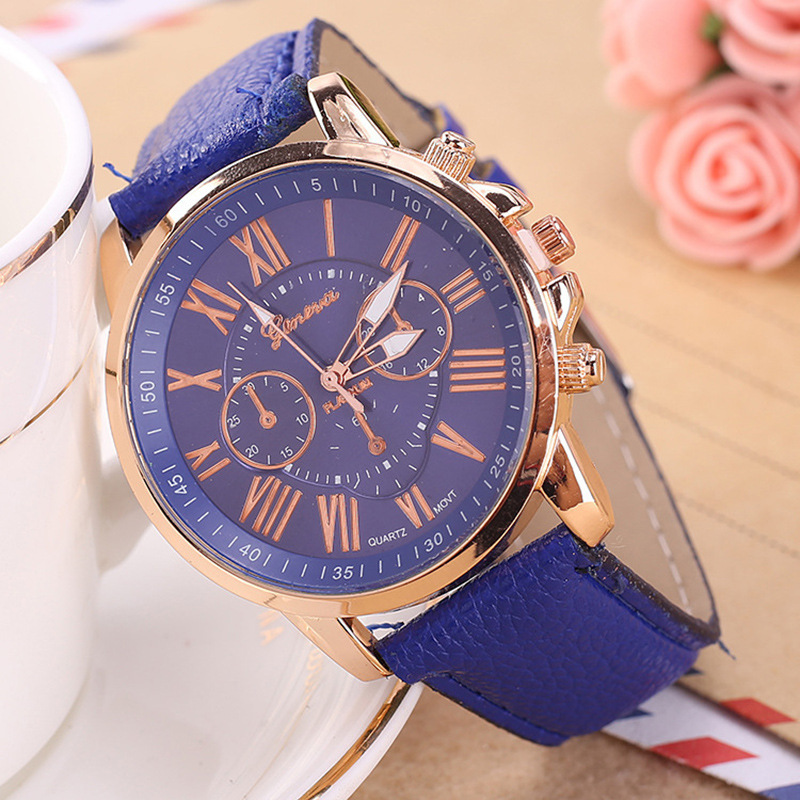 Neue Casual Leder Armband Armbanduhr Frauen Mode Weiß Damen Uhr Legierung Analog Quarz Uhren