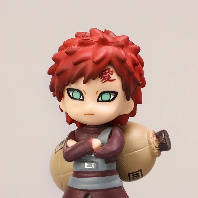 Quente 12 pçs/set anime naruto shippuden hinata sasuke itachi kakashi gaara figura brinquedos q versão pvc estatueta modelo bonecas presentes