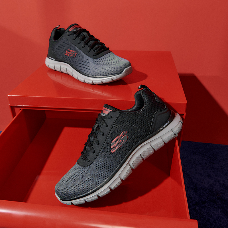 Zapatos Skechers para hombre "TRACK", calzado deportivo informal, zapatillas de deporte de moda, transpirables para hombre