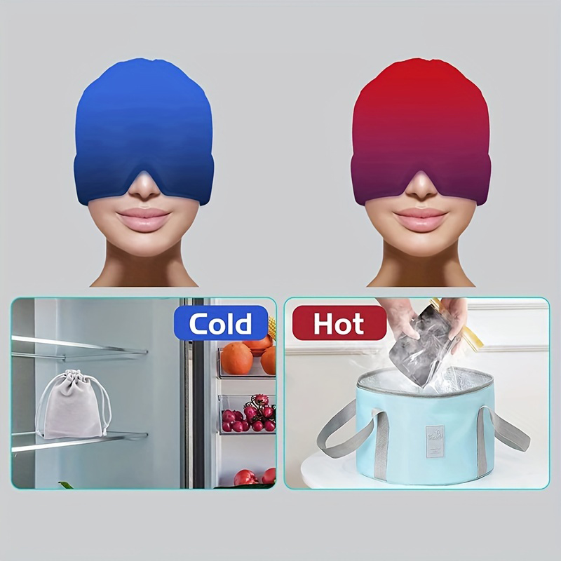 Ice Cap Hat headache hat Gel Hot Cold Ice Cap For Ice Hat Eye Mask Stress Pressure