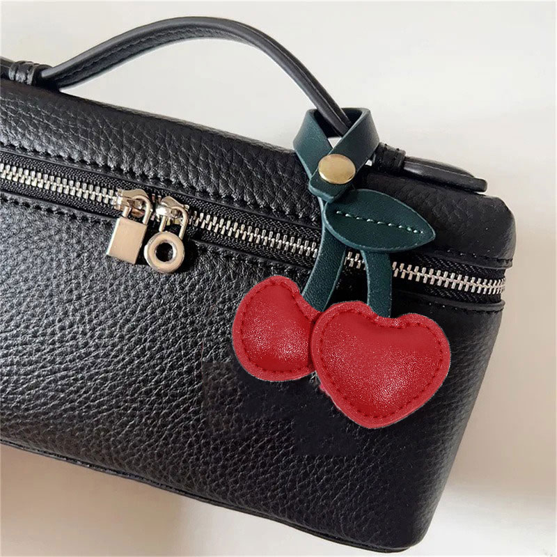 Tasche Ornament Nette Pfirsich Herz Kirsche Obst Kirsche Auto Schlüssel Ketten Rot Rosa Liebe Vielseitige Tasche Anhänger Schlüssel Ketten Für Frauen