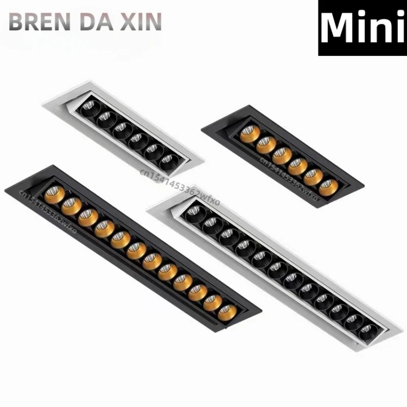Mini luces LED de cielo regulables, focos COB, luces de rejilla de AC110V-220V, luces de línea, bombillas de iluminación interior para sala de estar