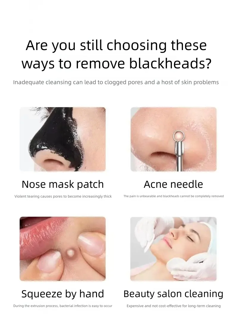 Ultrasonic Skin Scraper Vibration Beauty Device Blackhead Scraper Facial Cleansing Acne Removal Pore Cleansing Lifting Firming