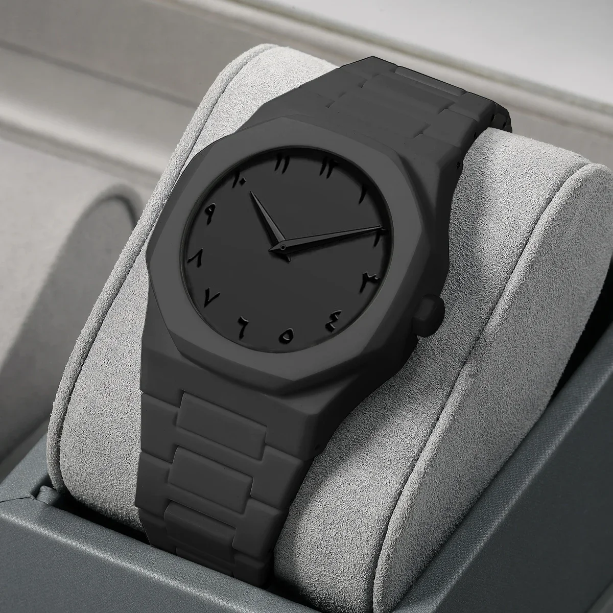 Minimalist Design Quartz Watch for Men Casual Lightweight Plastic Strap Waterproof Sports Business Watches Man Creative Clock