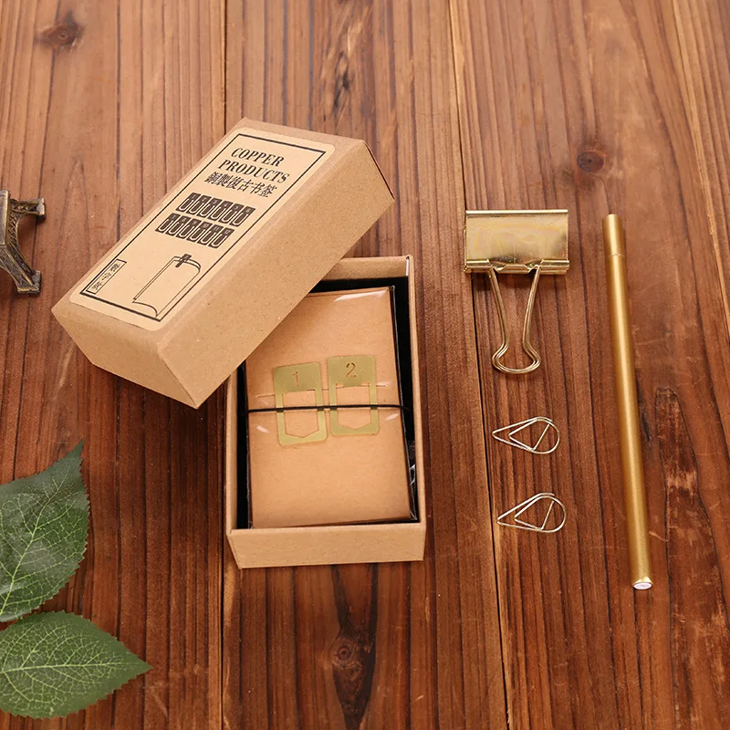 12 Chiếc Đồng Đánh Dấu Trang Retro Đồng Kim Loại Đánh Dấu Trang Cho Midori Du Hành Của Máy Tính Xách Tay Hàng Tháng Quy Hoạch Phụ Kiện Vintage Văn Phòng Phẩm