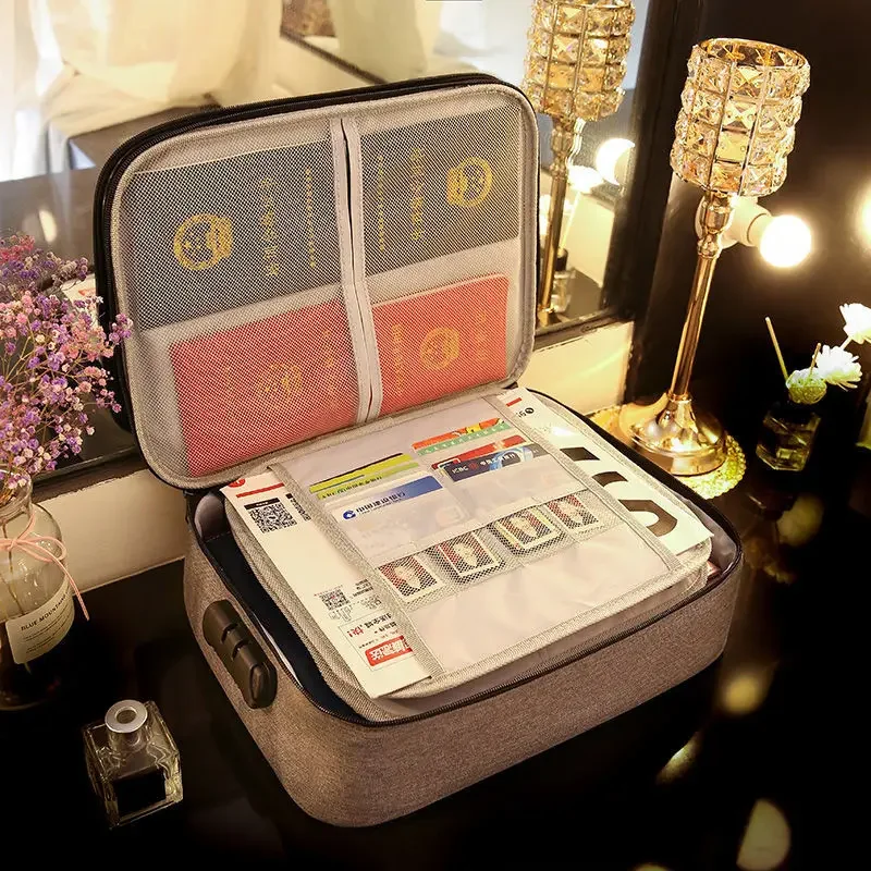 High-capacity Document Pocket Folders Office Necessary Filing Storage Products Pouch Portable Information Text Organize Bag Item