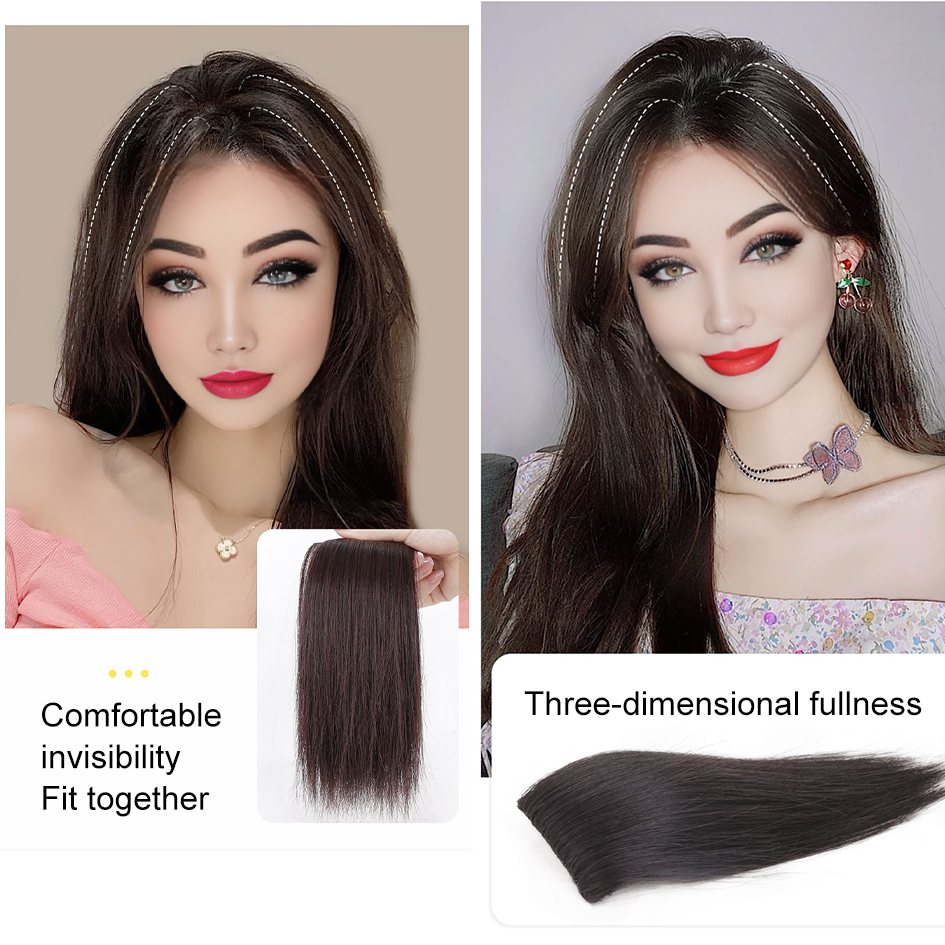 Synthetische 2-teilige Perückenpolster, Haarverlängerungen, Öffnungs- und Oberteilersatzteile, Ersatzartefakt