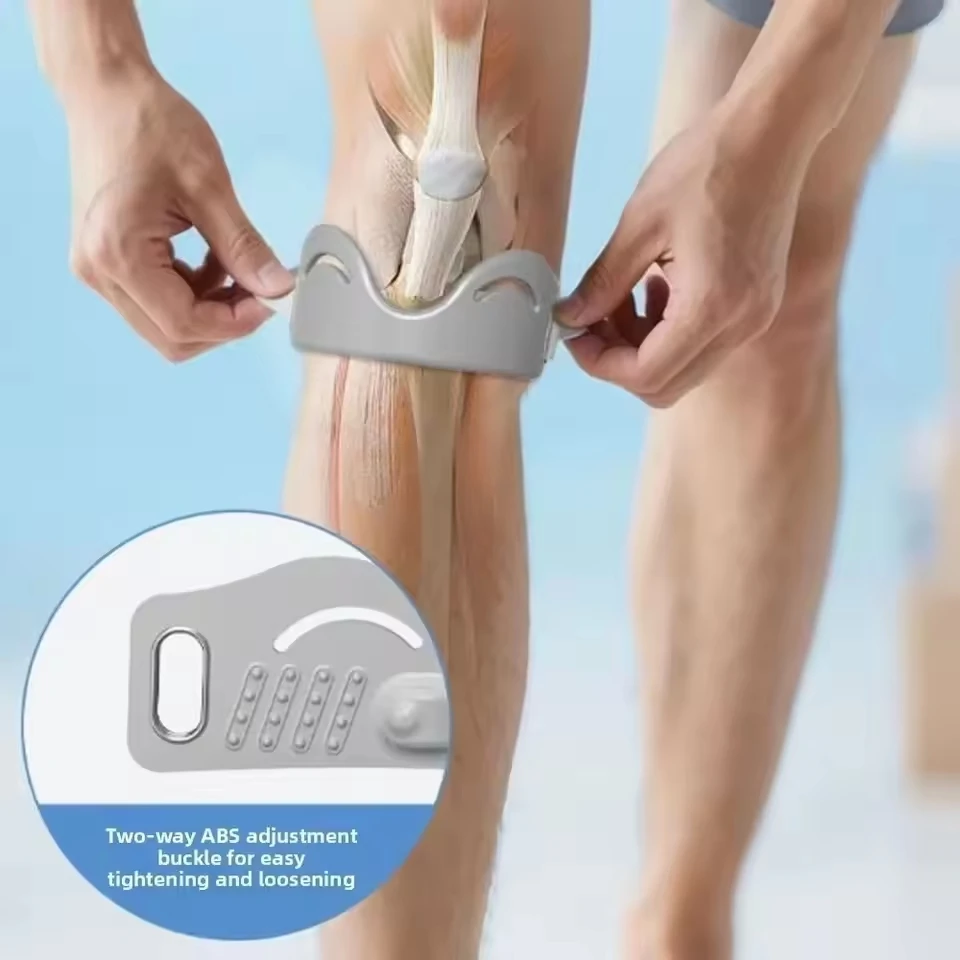 2 pçs silicone patela tendão joelho cintas flexível elástico patela tendão estabilizador respirável leve