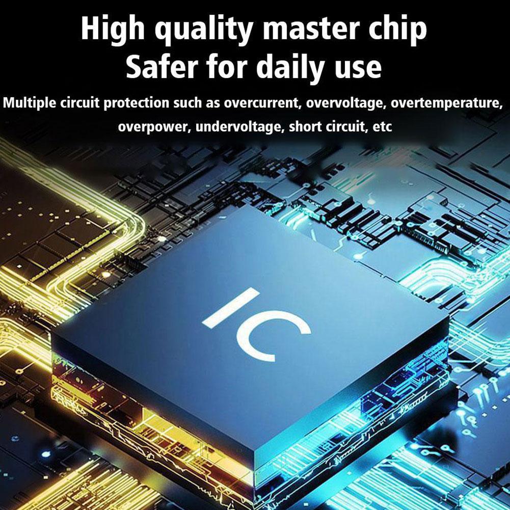 250W Car Charger 5 Ports LED Digital Display USB PD Type C Fast Charging Car Phone Charger Adapter For IPhone 15