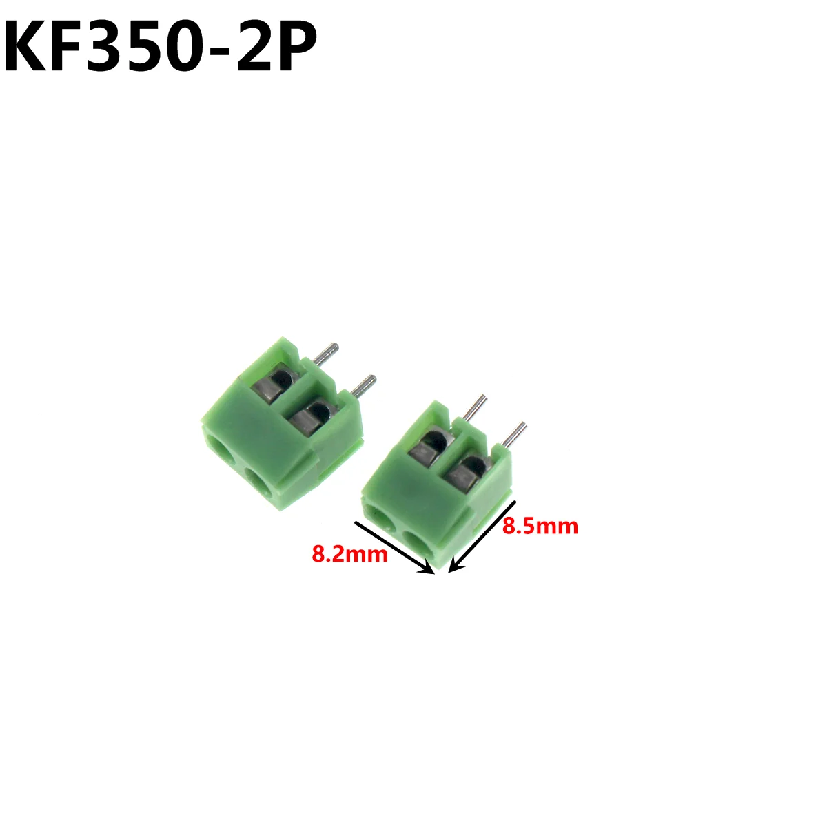 50/20 pz KF103-5.08-2P KF103-2P KF126 KF127 KF128 KF129 KF300 KF301 KF350 vite 2Pin 5.08mm perno dritto blocco vite 22-12A WG