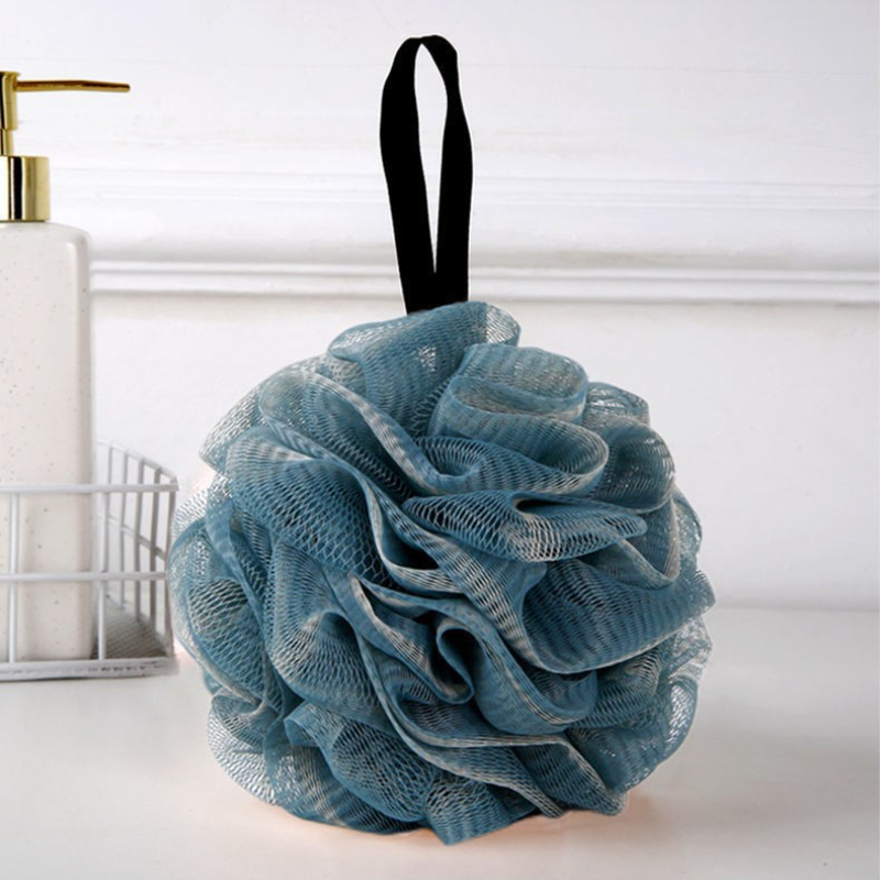 Boules d'éponge de bain en maille douce, confortables, grandes bulles de fleurs, boule de bain, nettoyant pour le corps, épurateurs exfoliants, boule de bain