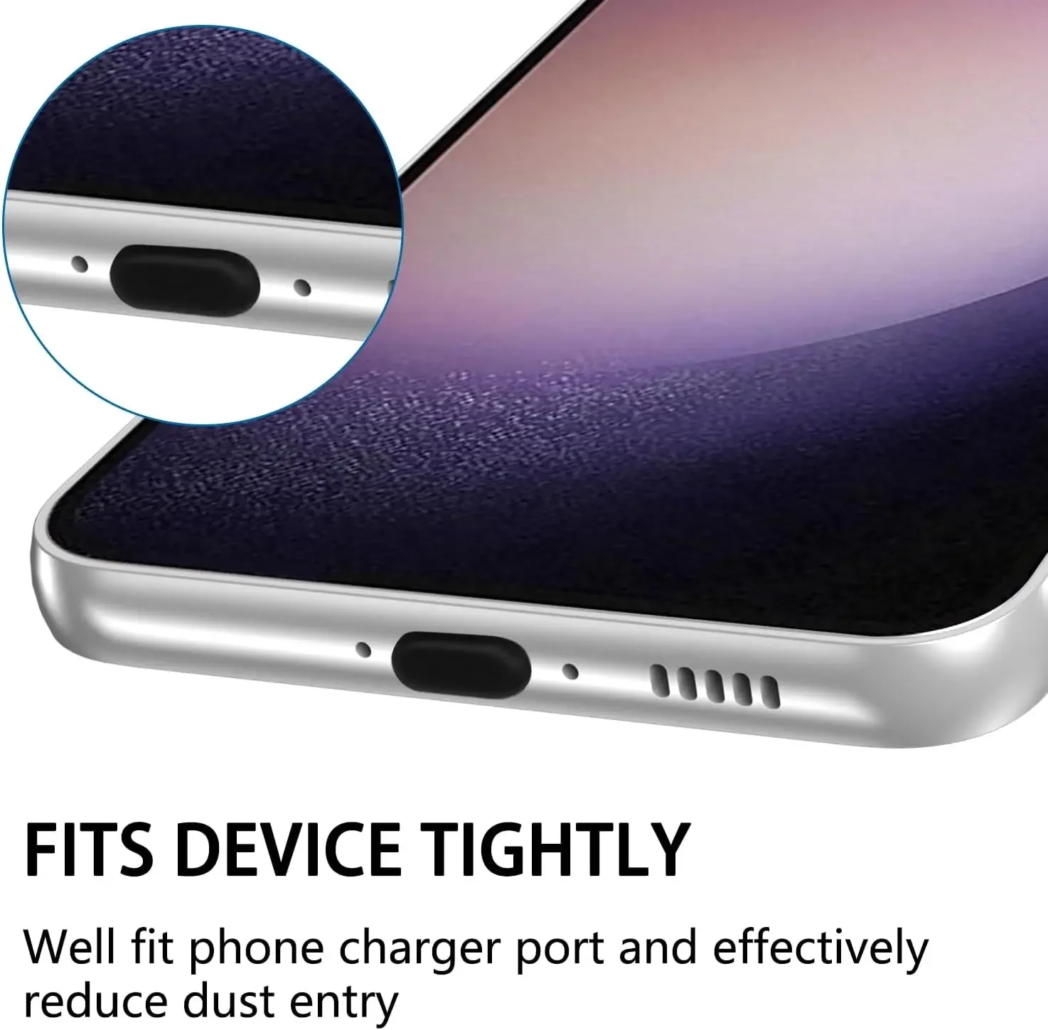 10/1PCCS Type-C 먼지 플러그 USB 충전 포트 보호기 삼성 화웨이 Xiaomi 전화 먼지 플러그 용 실리콘 방진 플러그 커버 캡