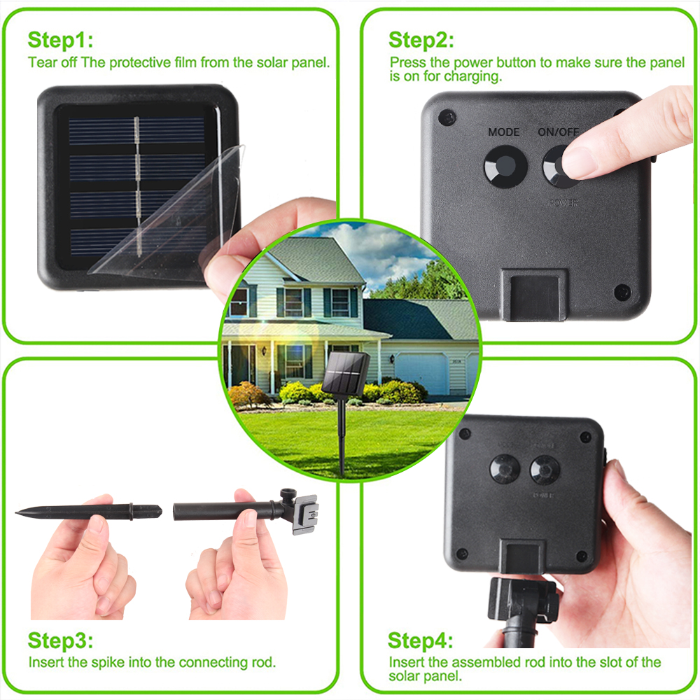 LED Solar String Licht Outdoor Girlande Weihnachten Globus Glühbirnen Dekoration Camping Garten Party Terrasse Fee Lampe Solar