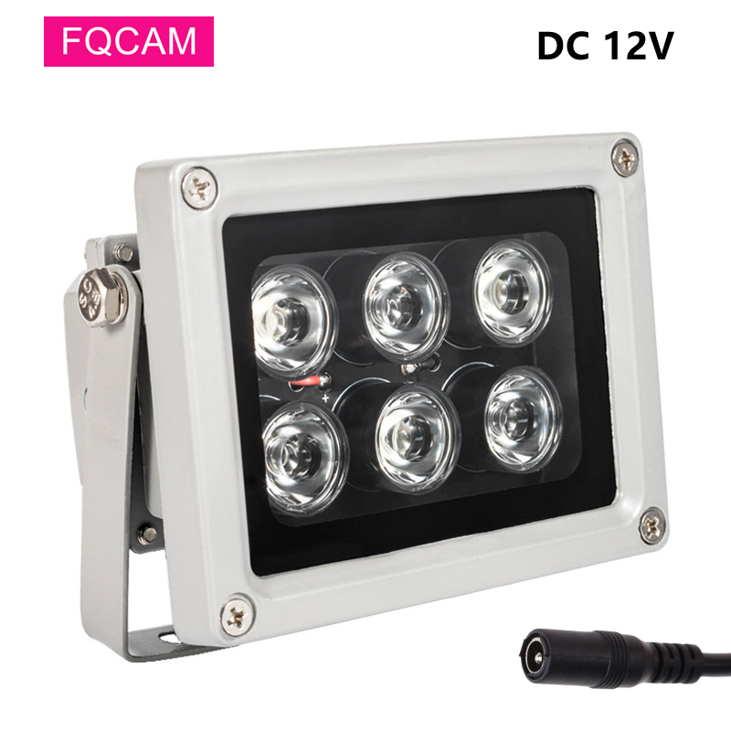Distanza IR de 40m, 6 Leds CCTV, iluminadores Led infrarrojos rellenos, luz de relleno de visión nocturna automática para cámara de seguridad CCTV