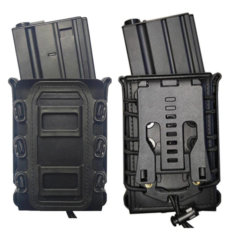 Bolsa de revista de 5,56 mm 7,62 mm com clipe MOLLE e clipe de cinto Bolsa universal para suporte magnético