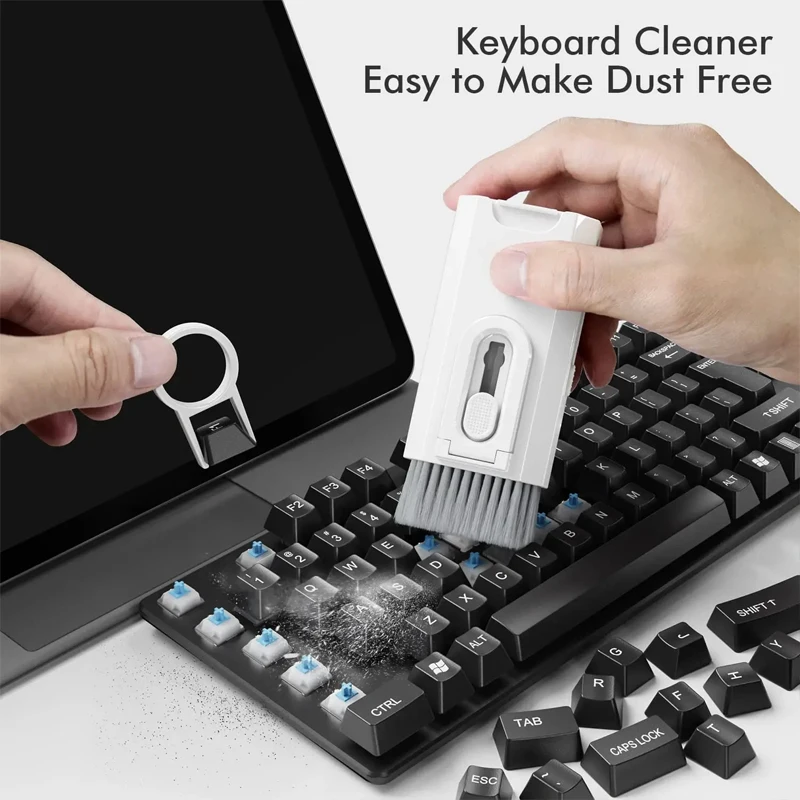 8-in-1-Tastatur-Reinigungsset, Kopfhörer-Reinigungsbürste für AirPods, Computer, Tablet, Laptop, TV, Bildschirm, Handy-Reinigungswerkzeuge