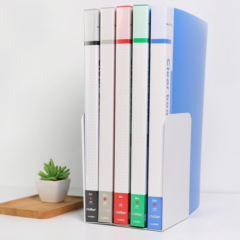 B4 Kunststoff Budget Binder Datei Ordner Dokumente Broschüre Broschüre 40/60 Seiten Büro Student Lieferungen Schreibtisch Veranstalter