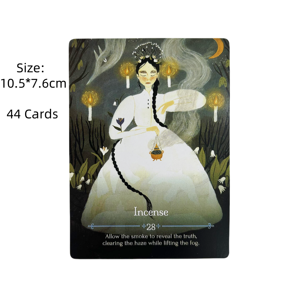 Seasons Of The Witch Imbolc การ์ด Oracle 44 ภาษาอังกฤษ Visions Divination Edition Deck Borad เกมไพ่ทาโรต์สําหรับปาร์ตี้เล่น
