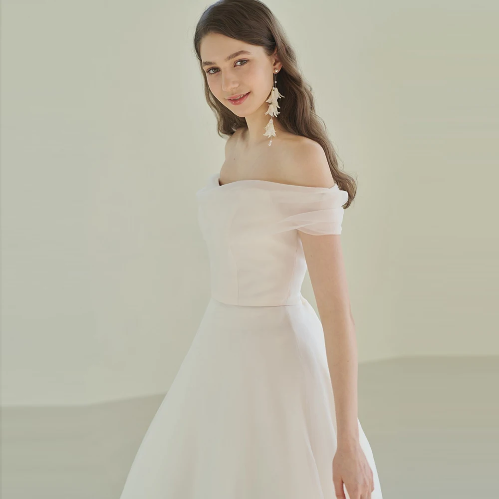 A 라인 웨딩 드레스 반팔 플러스 사이즈 여성용 공주 로브 드 마리에 웨딩 드레스 레이스 업