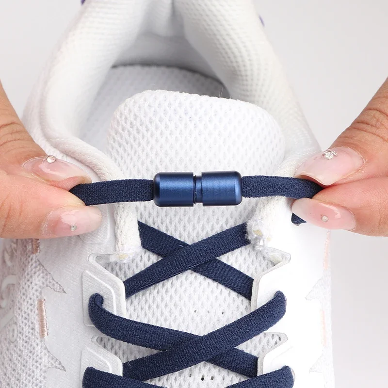 Lacci elastici Scarpe da ginnastica Opzioni colorate Nessuna cravatta Lacci per scarpe sportive Lacci rotondi senza lacci Accessori per scarpe per bambini e adulti