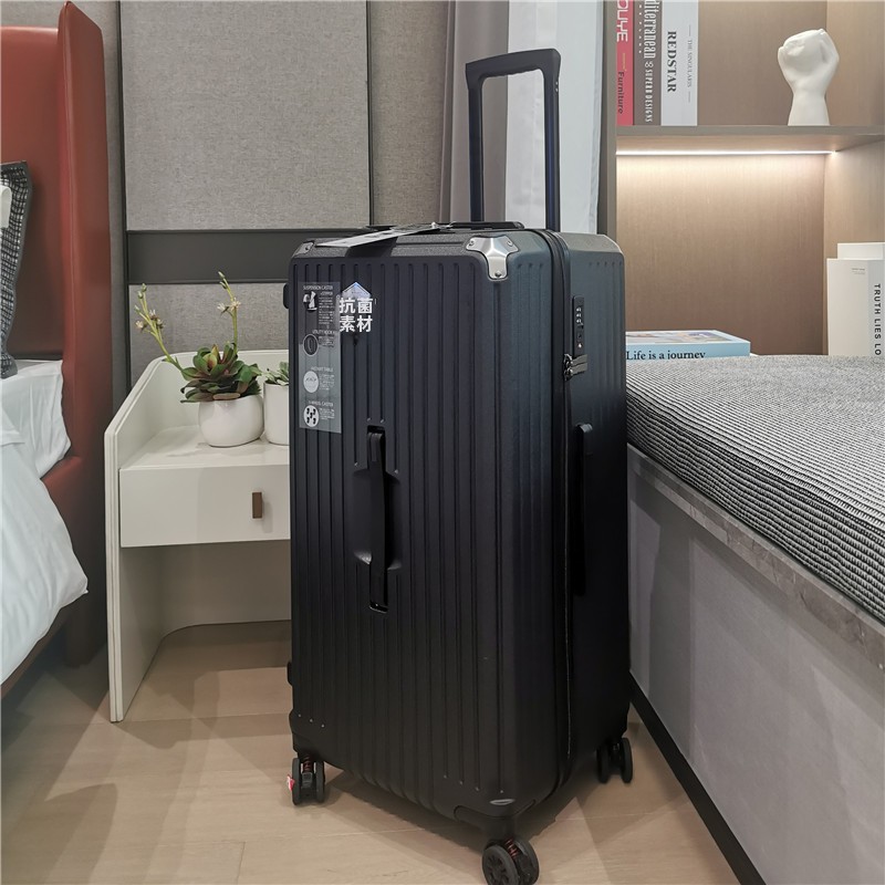 トレンディなユニセックス荷物スーツケースブレーキ付きユニバーサルホイールジッパーパスワードロックファッショナブルな ABS PC 素材トラベルバッグ