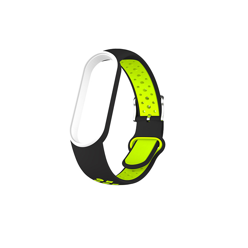 Xiaomi バンド 567 シリコン時計ストラップ 2 色の通気性スマート時計バンド交換ブレスレット Xiaomi MiBand 567 ストラップ