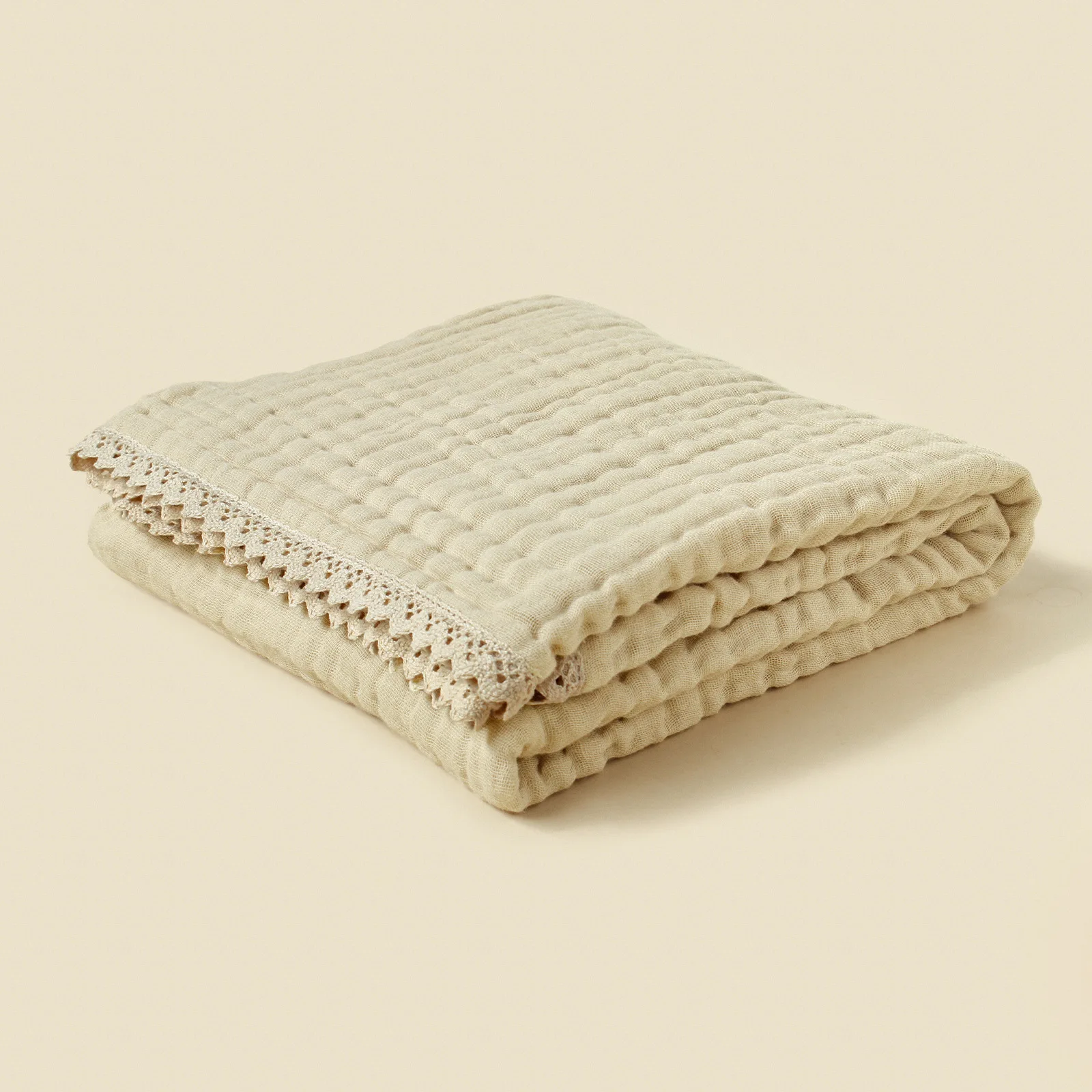 6 ชั้นผ้าฝ้ายไม้ไผ่เด็กรับผ้าห่มเด็กทารก Swaddle Wrap ผ้าห่มอุ่นผ้านวมผ้าปูที่นอน Muslin ผ้าห่มเด็ก