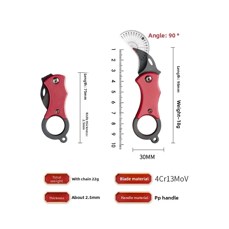 Mini Utility Folding Knife Slicing Meat Fruit Fish Knife Cleaver Meat Chop Vegetables Kitchen Knives Boning Butcher Chef Knife