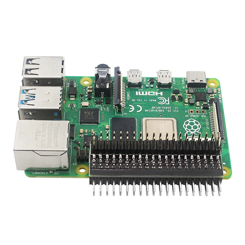 Raspberry Pi 40-контактный удлинитель GPIO, двухрядный удлинитель с прямым углом для Pi 4B 3B + 3B Zero 2 Вт