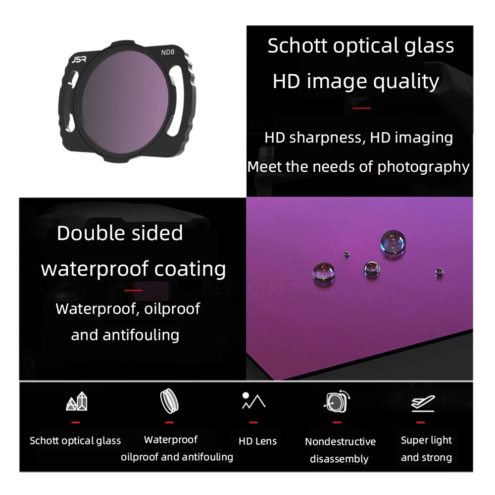 Adjustable Lens Filter for DJI Avata O3 Sky End ND Filter Set Filter Kit for Filter CPL NDPL MCUV Polarizer Camera Accessories