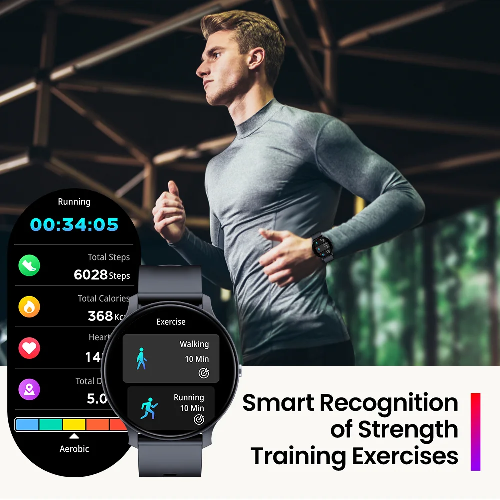 Laxasfit-男性と女性のためのBluetoothスマートウォッチ,音声通話,メッセージ通知,心拍数モニター,IP68, Android,iOS,新規