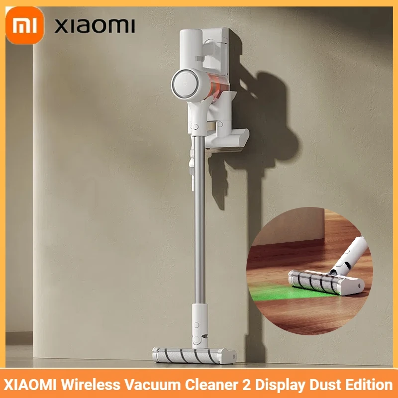 Nuevo Aspiradora inalámbrica Xiaomi Mijia 1C/2 pantalla edición de polvo aspiradora de mano de poco ruido para eliminación de ácaros para el hogar y el coche