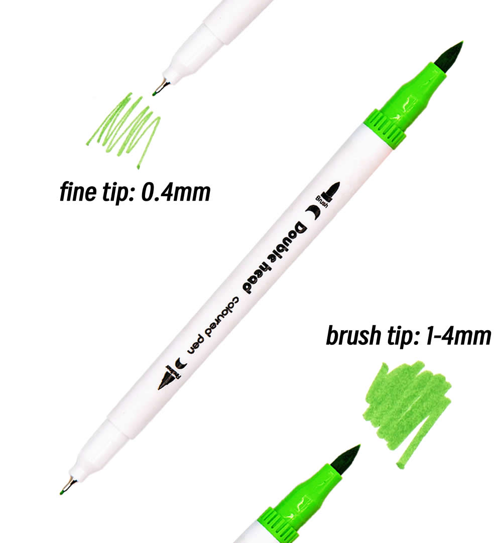 Rolede-ダブルヘッドマーカー、チップアート用品、描画ブラシペン、ペンセット、文房具、鉛筆、筆記、オフィス、学校、60色