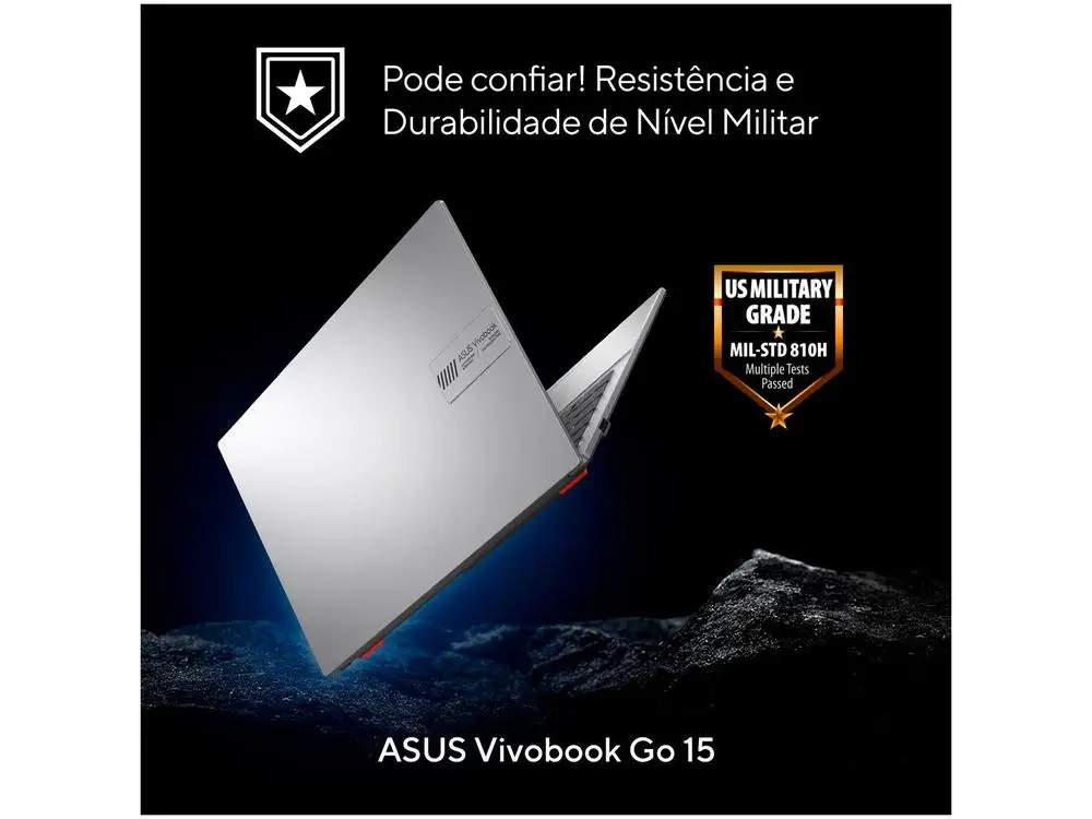 Notebook Asus Vivobook Go 15 Intel Core i3 N305 8GB RAM SSD 256GB Full HD Windows 11 E1504GA-NJ434W