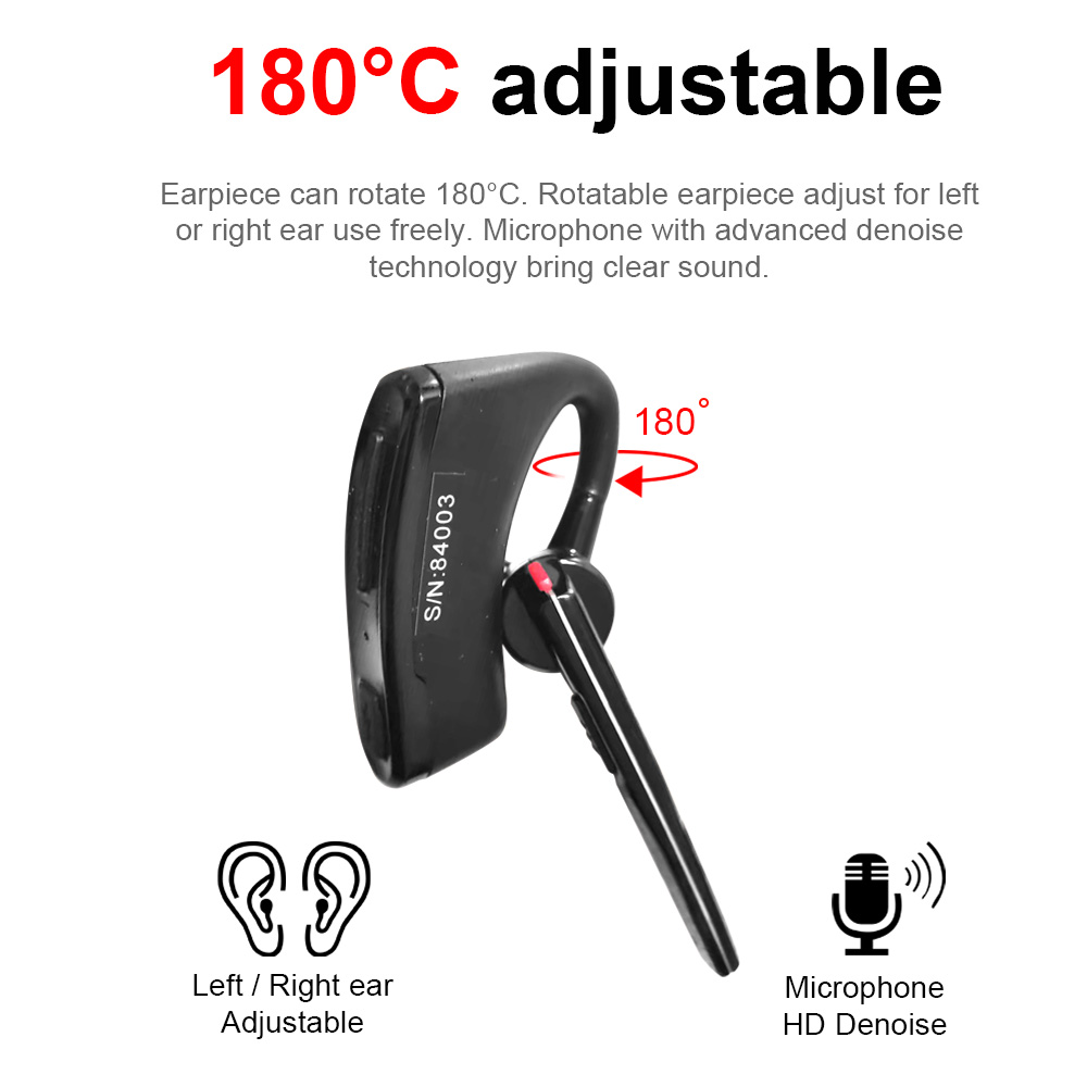 Walkie Talkie แฮนด์ฟรีไร้สาย PTT ชุดหูฟังบลูทูธหูฟังสำหรับ Baofeng UV-5R UV-82 HYT TC-610 IC-V8 Two Way วิทยุ
