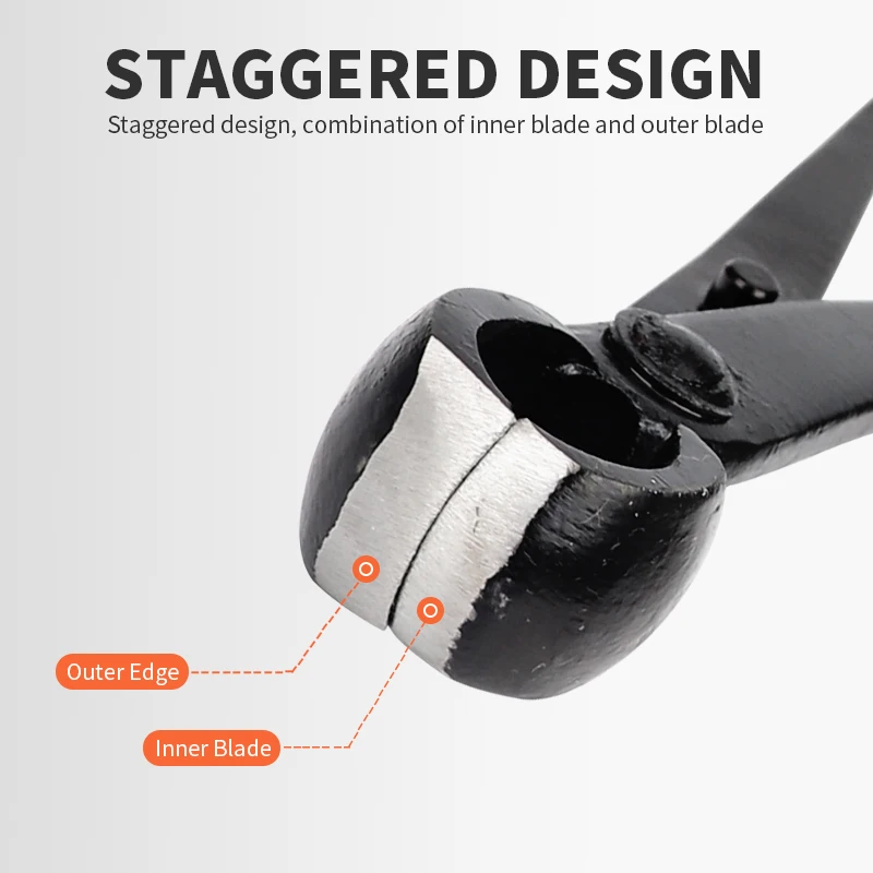 Onnfnag プロフェッショナルルートカッター盆栽カッター凹面エッジはさみ鋼盆栽ツール盆栽の木のブランチノットの剪定用