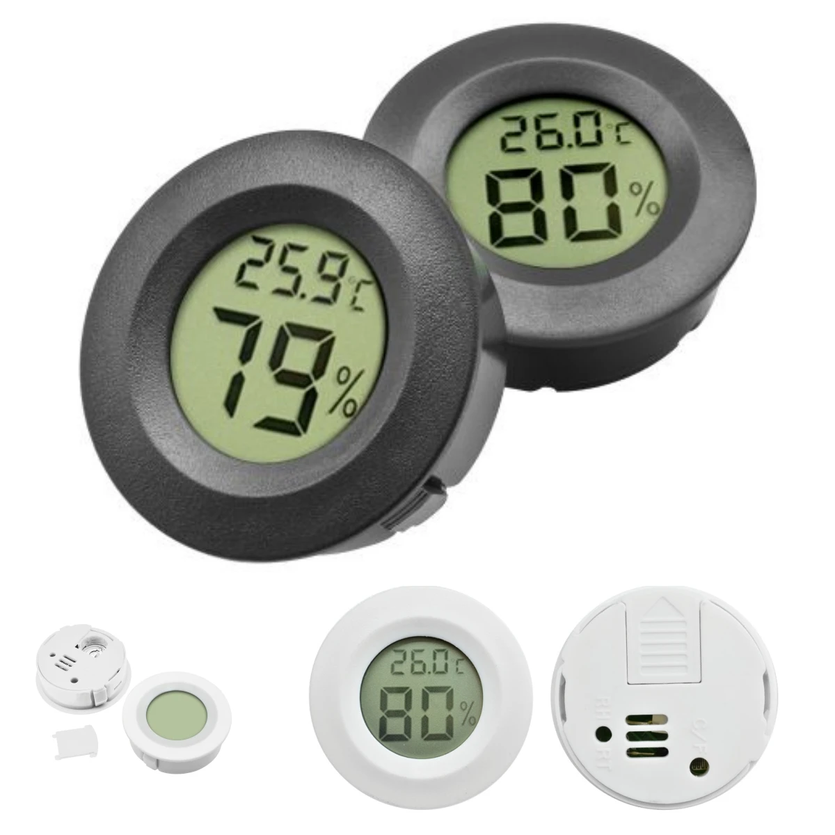 -50~ +70 ° C Mini LCD Digital termómetro higrómetro refrigerador congelador probador de temperatura Sensor medidor de humedad Detector 1 pieza