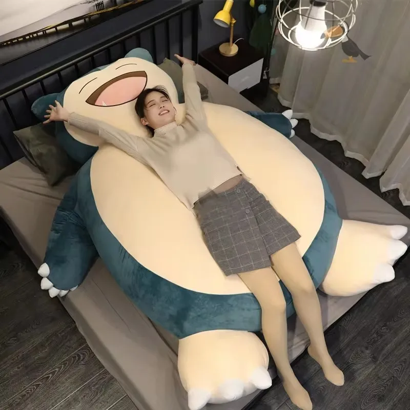 200/150 cm Aoger Riesen Snorlax Plüsch Spielzeug Kawaii Weiche Snorlax Leder Shell Plushie KEINE Füllung Kissen Geschenke für Kinder Pokemon