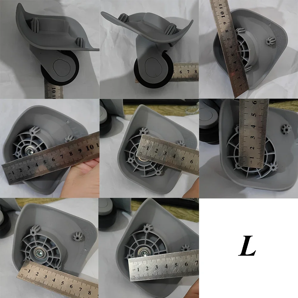 Rodas de bagagem de substituição para malas reparação mão spinner rodízio rodas de borracha peças do carrinho para caixa alfandegária