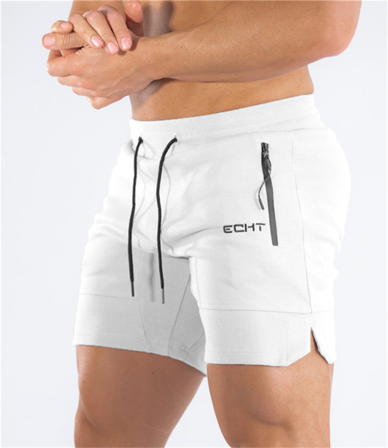 Heren joggingbroek met ritszak Fitness Sportscholen Shorts Heren Zomer Running Korte Broek Mannelijke Jogger mesh Workout Strandsport korte broek