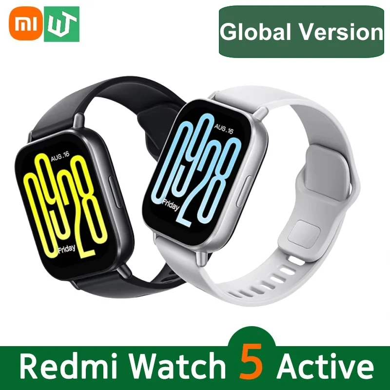 Глобальная версия Xiaomi Redmi Watch 5 Active 2-дюймовый дисплей До 18 дней автономной работы 140+ режимов тренировки Bluetooth Calling 5ATM