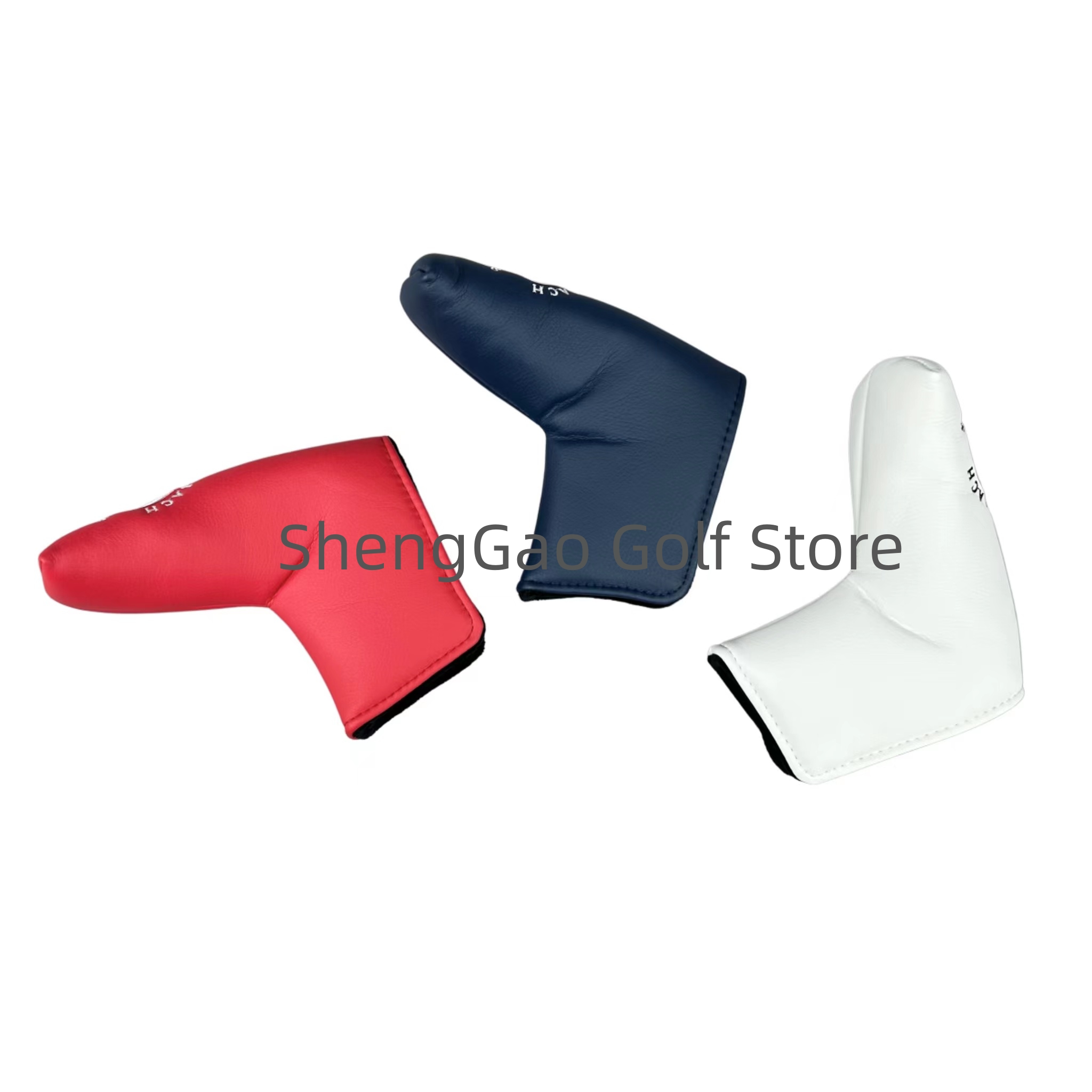 1pc Golf Putter Abdeckung PU Leder Verschluss Kiefer Muster Golf Club Abdeckung Klinge Putter Abdeckung Protector