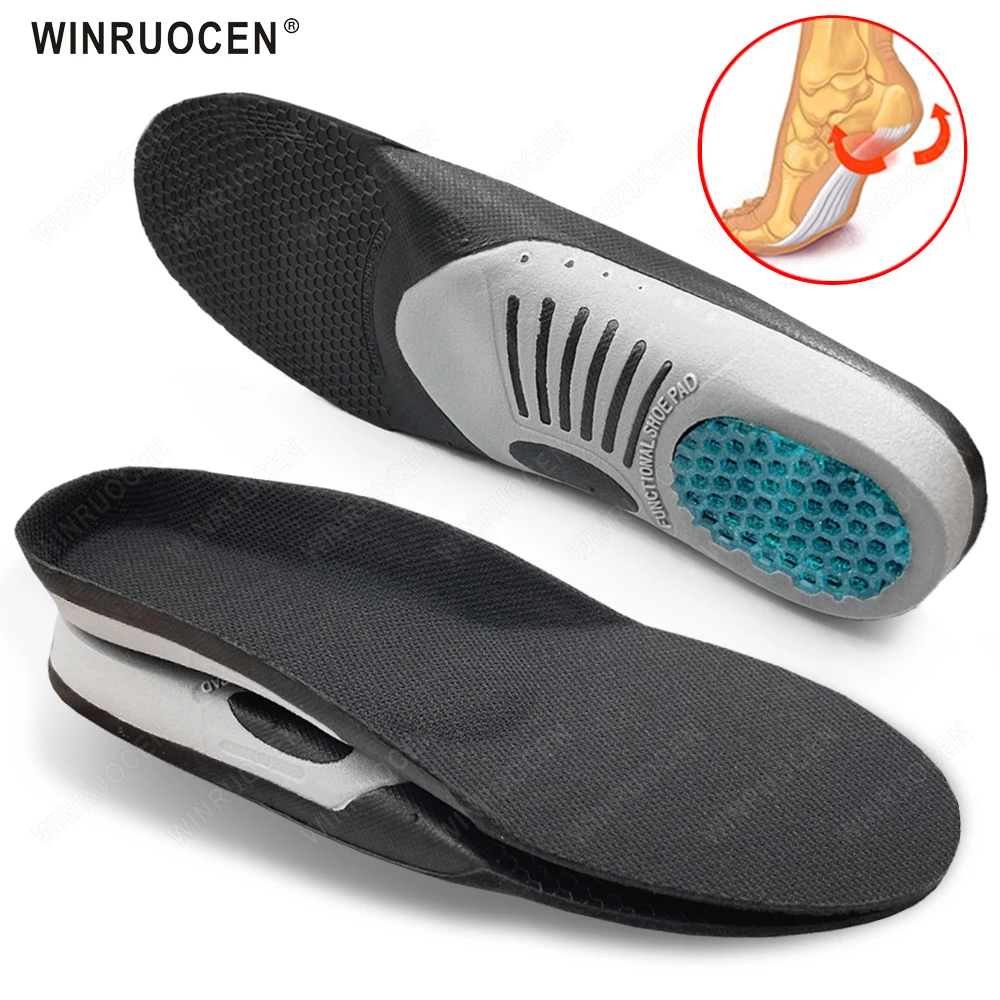 Nuevo soporte de arco 3D de Gel Premium para mujeres/hombres, suela plana para la salud del pie, almohadilla ortopédica para fascitis Plantar, plantillas para el dolor en el pie Unisex