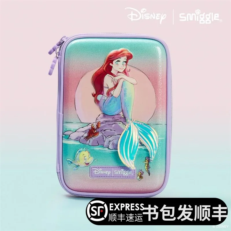 Minisoautentyczna torba szkolna Disney muszelka syrenka dzieci papeteria plecak studencki piórnik torba na Lunch zestaw z plecakiem prezent