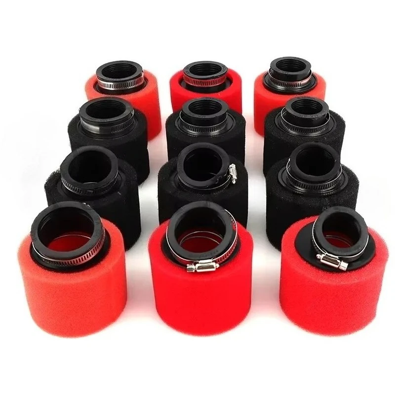 Foam Air Filter 35mm 38mm 42mm 45mm 48mm 50mm 60mm Sponge Cleaner Moped Scooter Dirt Pit Bike Motorcycle Black and Red