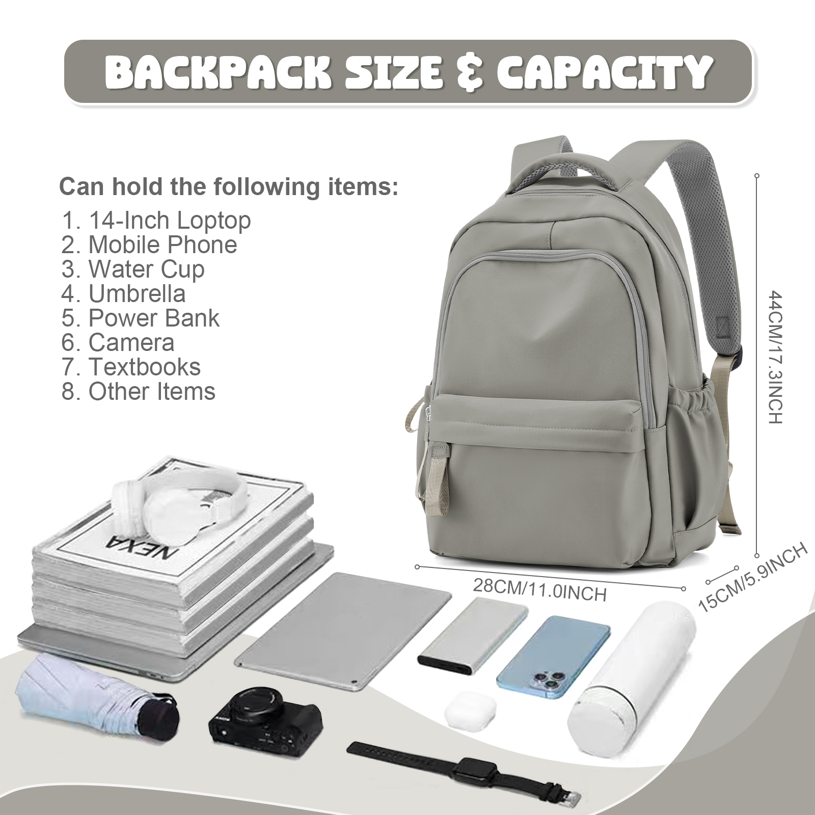 Laptop Backpack for Women, Anti Theft Work Backpack for 14 Inch, School Backpack Nurse Backpack, Bookbag for Teenage Girls Boys