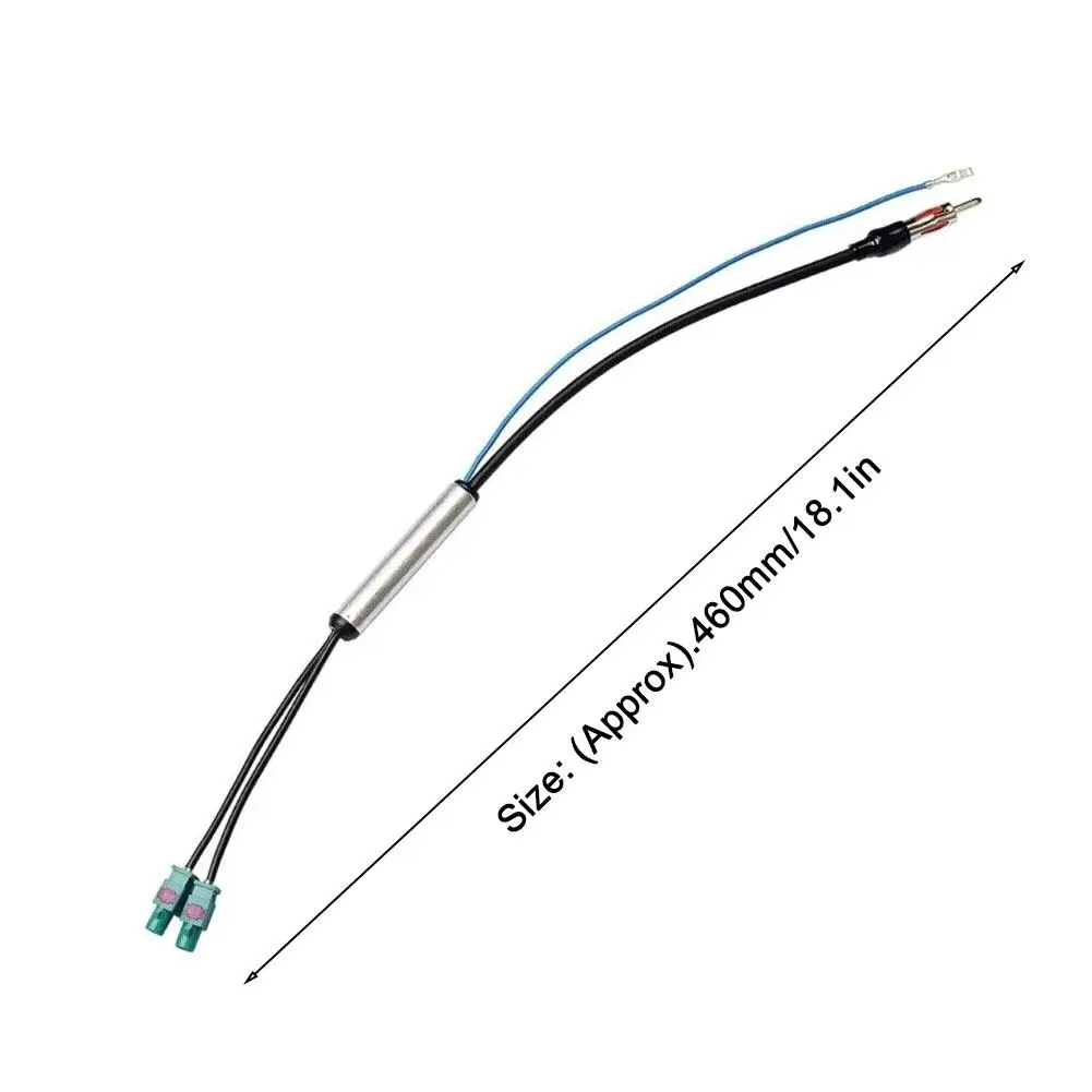 18,1 Zoll Auto Spezial Radio Antenne AM/FM Audio Radio Signal Verstärker Dual Fakra RF Radio Antenne Antenne Adapter für AUDI Adapt