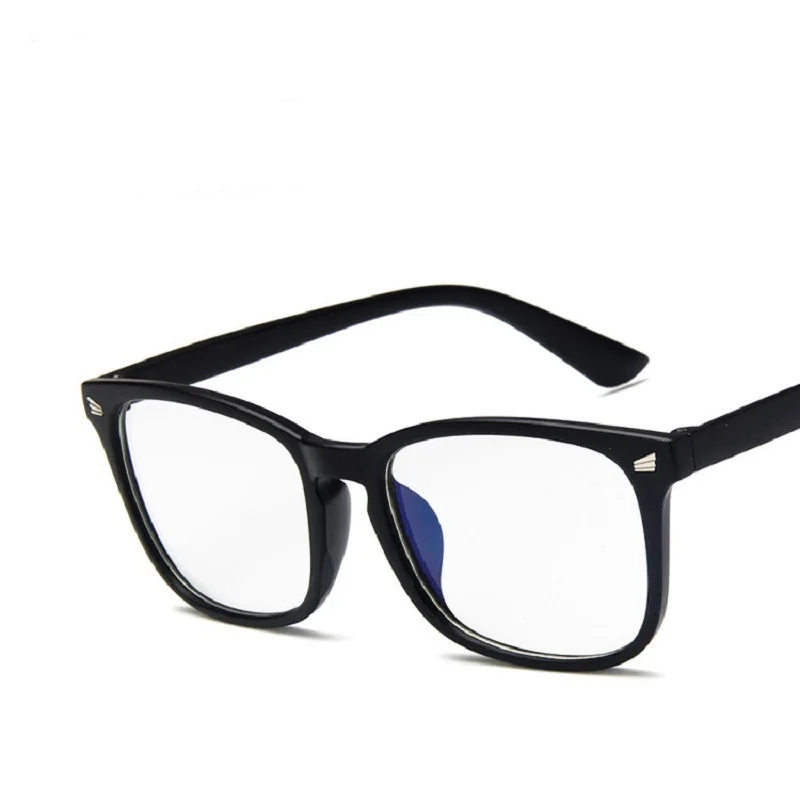 Occhiali che bloccano la luce blu Occhiali quadrati finti alla moda Anti raggi UV Giochi per computer per donne e uomini
