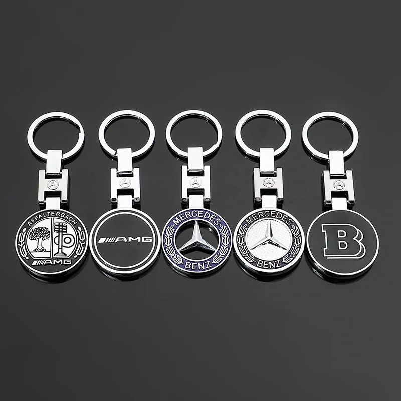 LLavero de coche con emblema automático, accesorios para Mercedes Benz AMG Smart GLC Brabus W204 W205 W124 C200L W108 W168