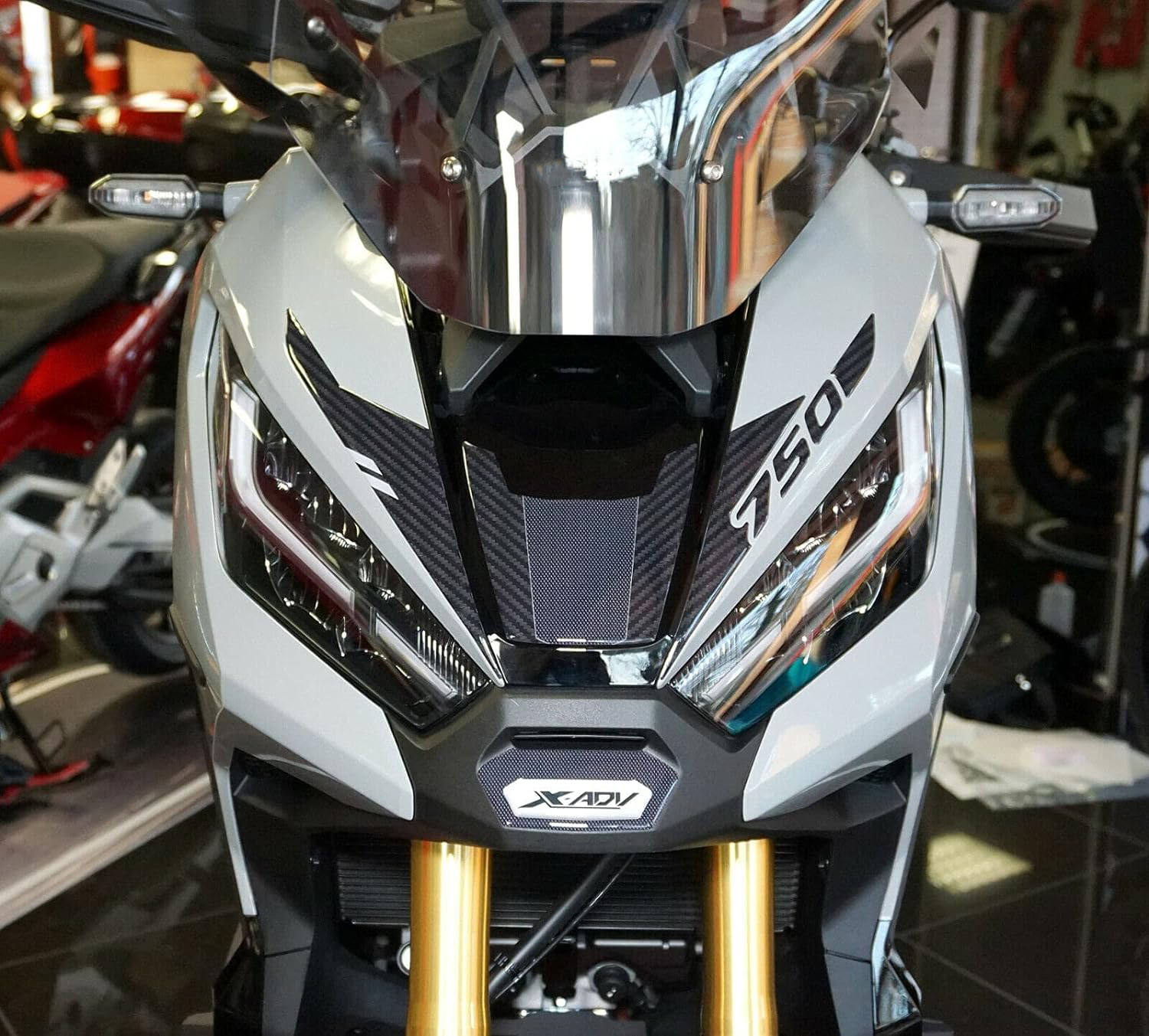 3D полимерные гелевые наклейки на передний обтекатель для HONDA X-ADV 750 2021-2023